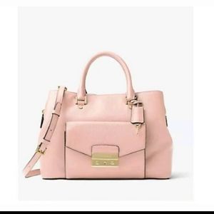 Michael Kors Haley Large Leather Satchel